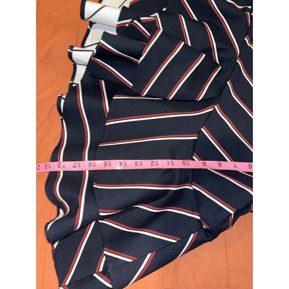 NWT Express Womens Striped Ruffle Mini Skirt Size 12 - Picture 7 of 7